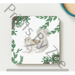 Woodland Squirrel Coaster